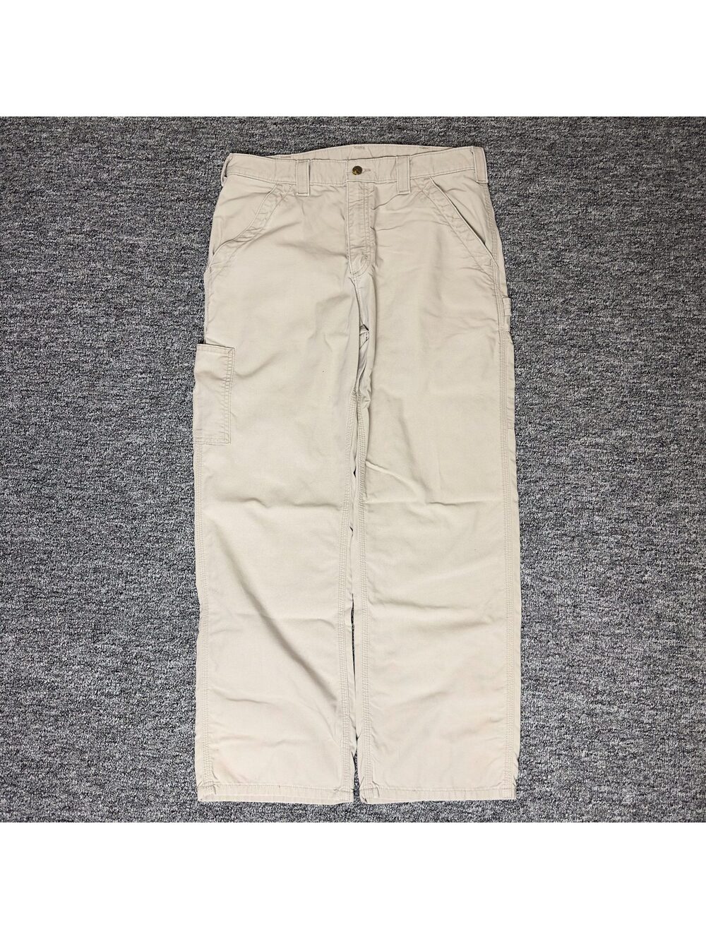 Carhartt Carpenter Pants Mens Khaki Baggy Workwear